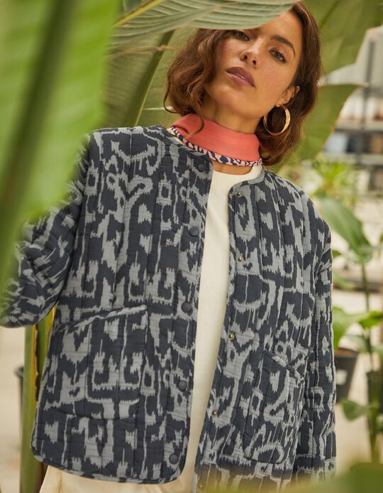 Comprar Online Casaco Acolchoado, Mulher, Azul