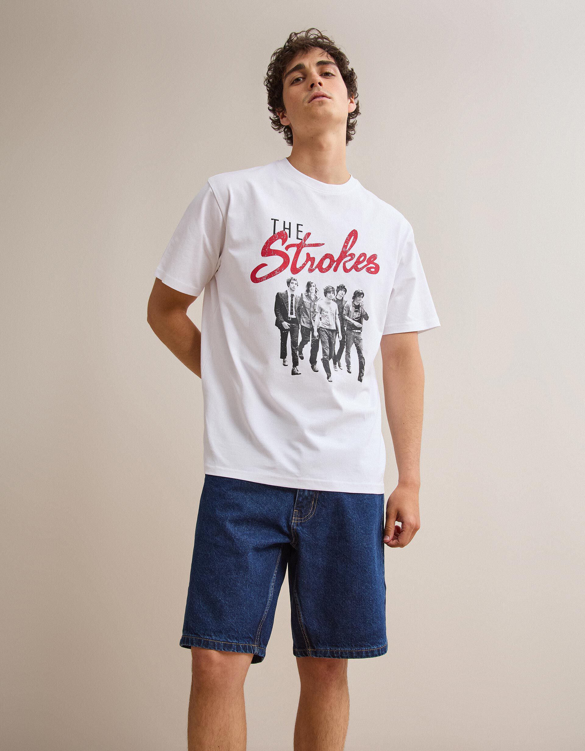 Comprar Online T-shirt The Strokes, Homem, Branco