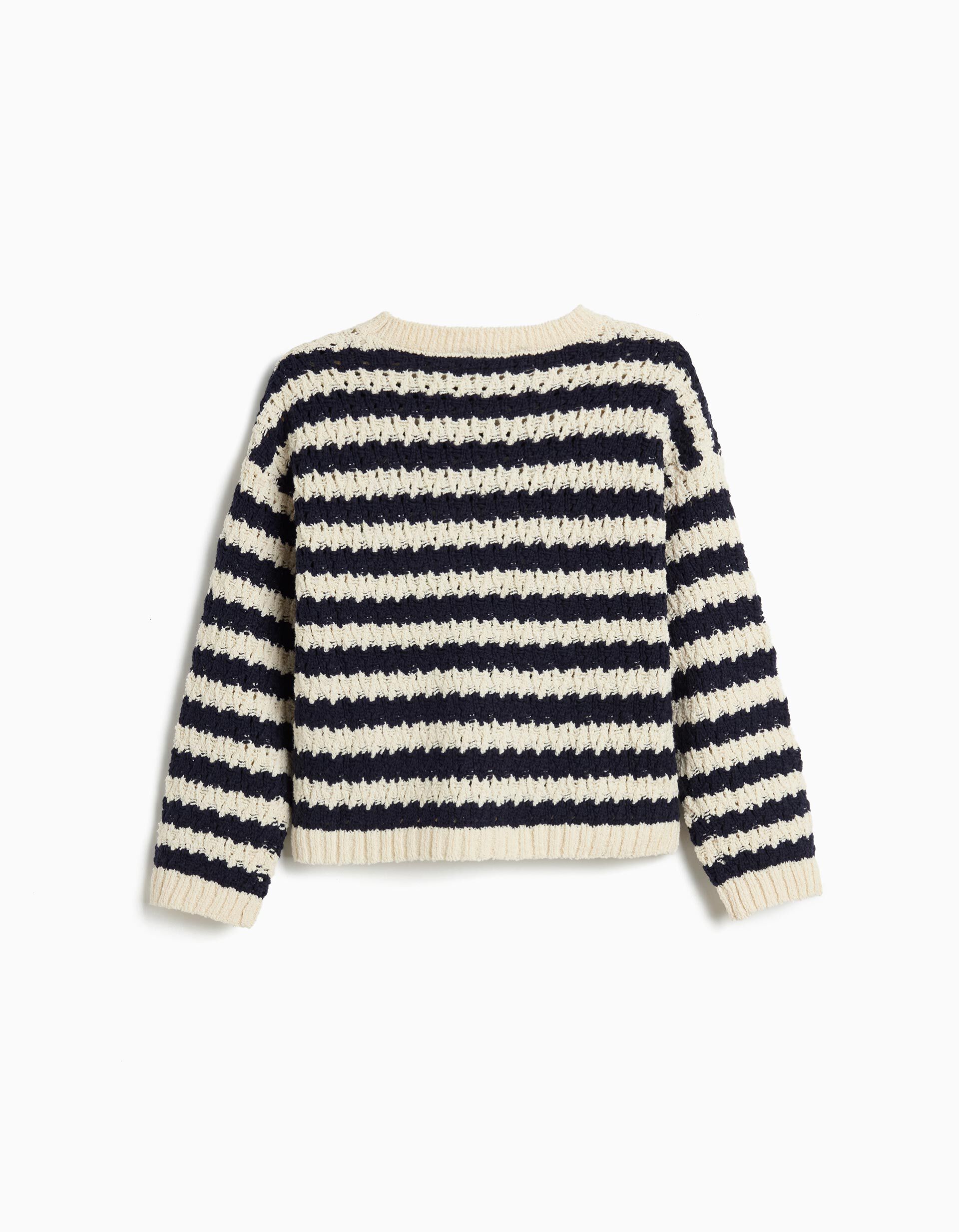 Comprar Online Camisola Riscas, Menina, Azul Escuro