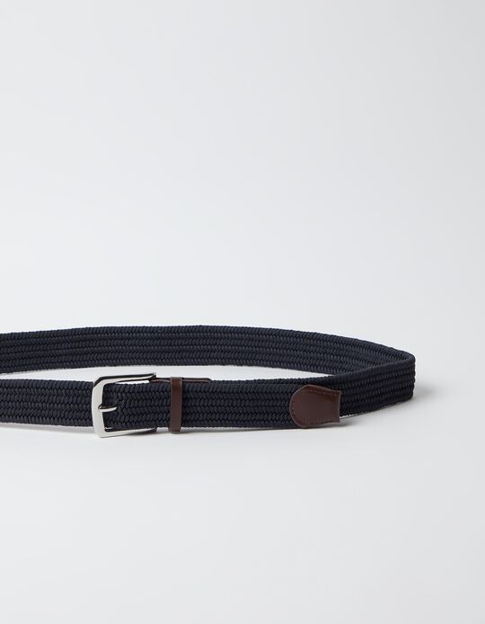 Comprar Online Cinto Entran&ccedil;ado, Homem, Azul Escuro